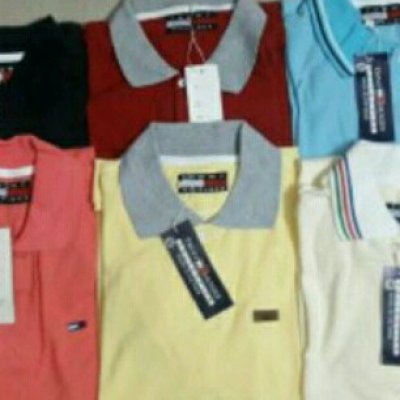 Áo thun cổ trụ hiệu tommy