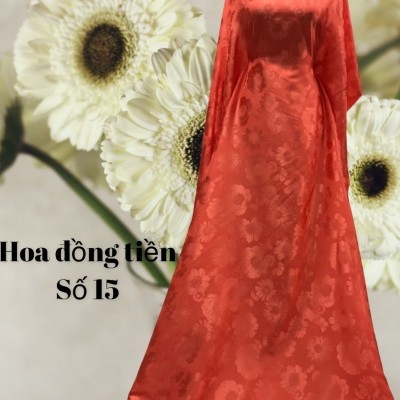 Lụa Gấm Đồng Tiền - Cam Dâu